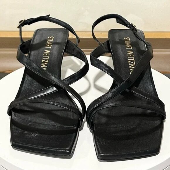 Stuart Weitzman Oasis 50 Slingback Sandal Black Women’s Size 7.5 - Picture 5 of 10
